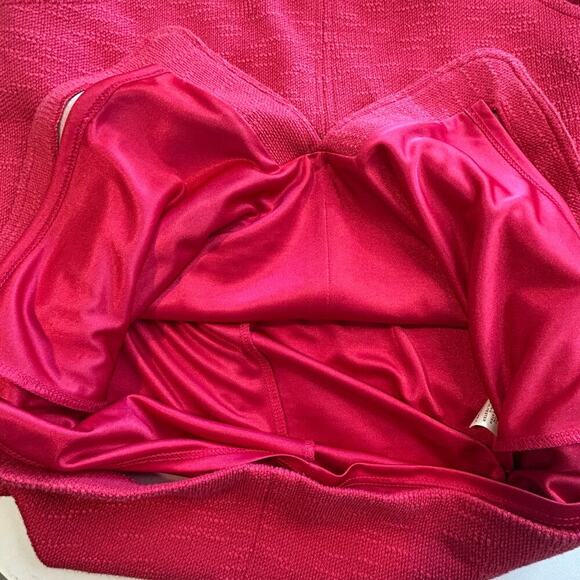 David Meister sheath dress cap sleeve gold hardware belt pockets size 10 - Picture 7 of 9